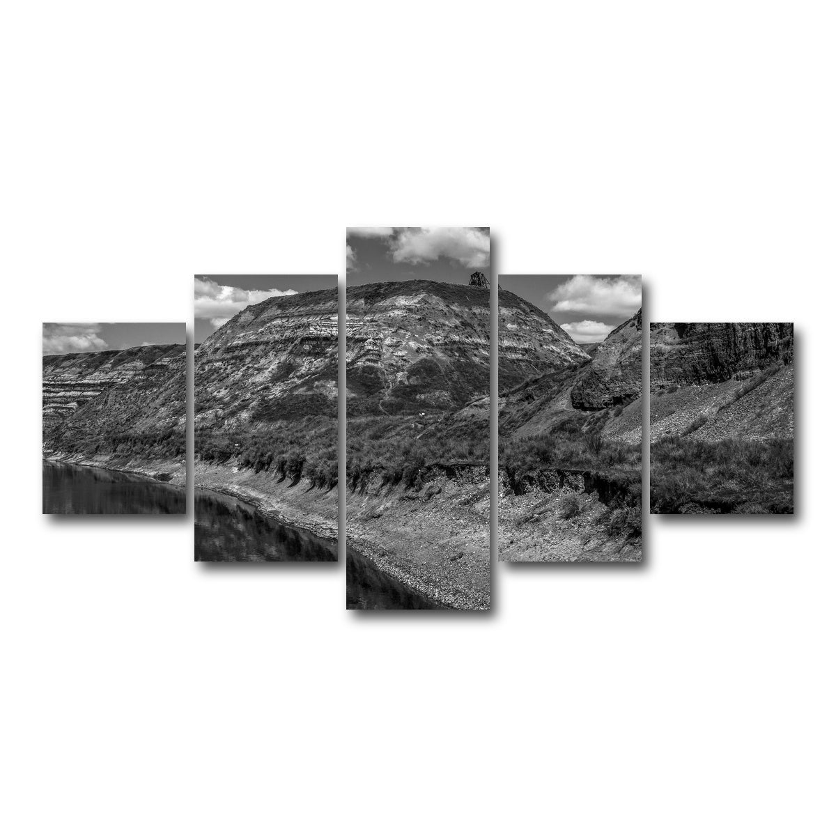 AUTO-MOCKUP WHITE | drumheller | 5 Piece | Gallery Wrap Canvas | group=5_short