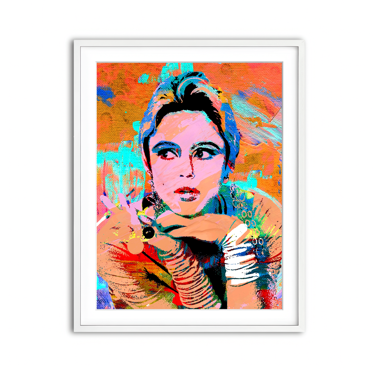 Framed Print 3x4 White
