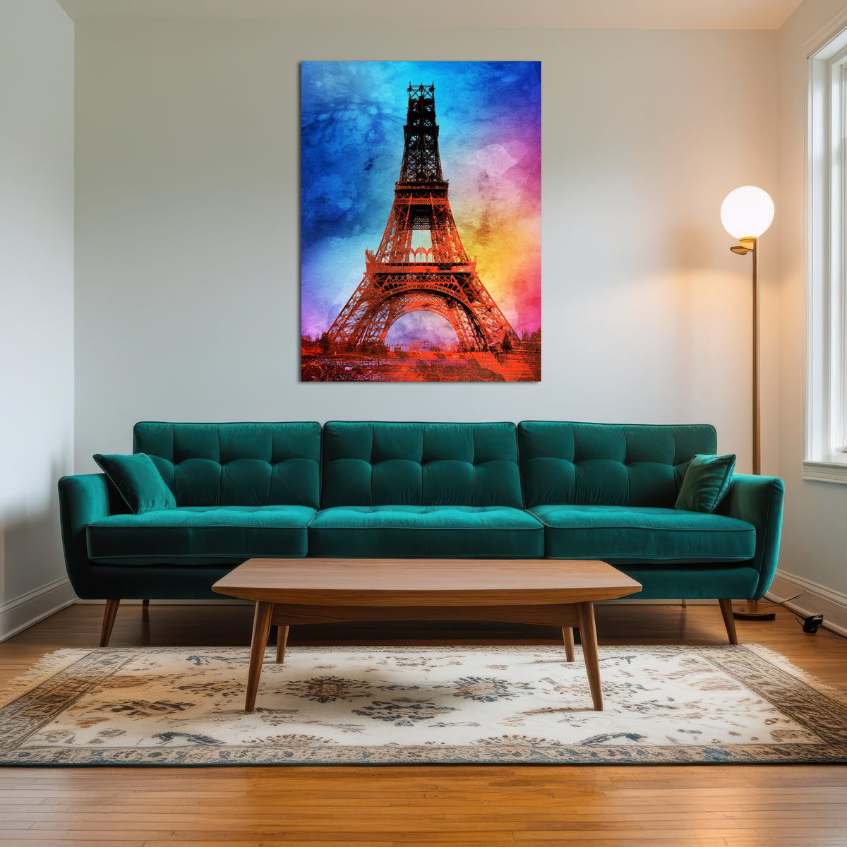 AUTO-MOCKUP ROOM | eiffel tower color splash
