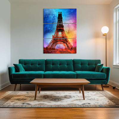 AUTO-MOCKUP ROOM | eiffel tower color splash