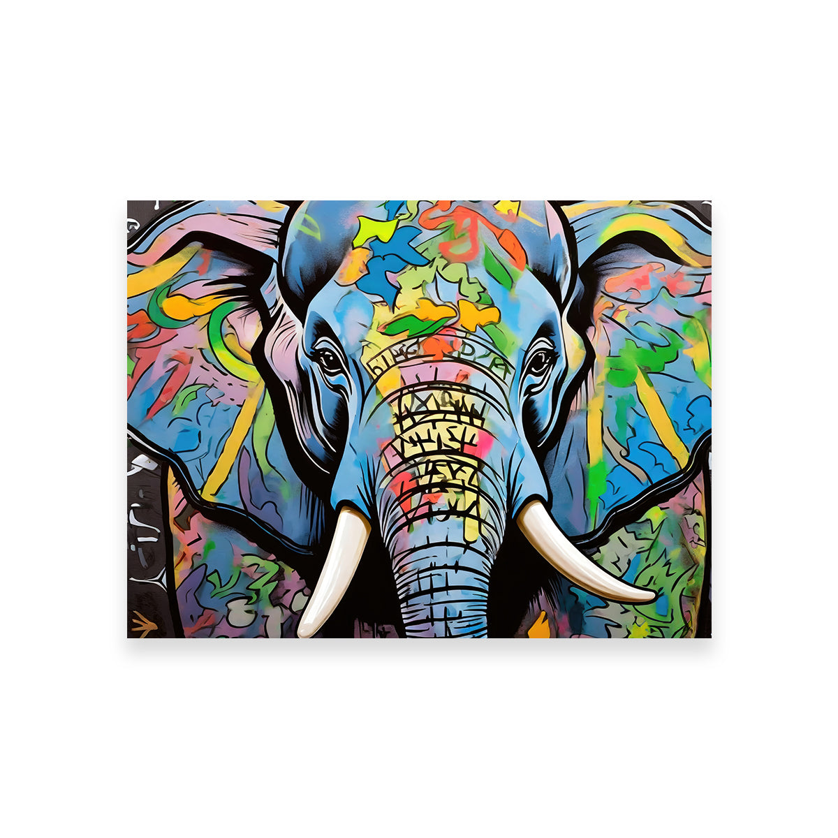 Elephant in Color Wall Art