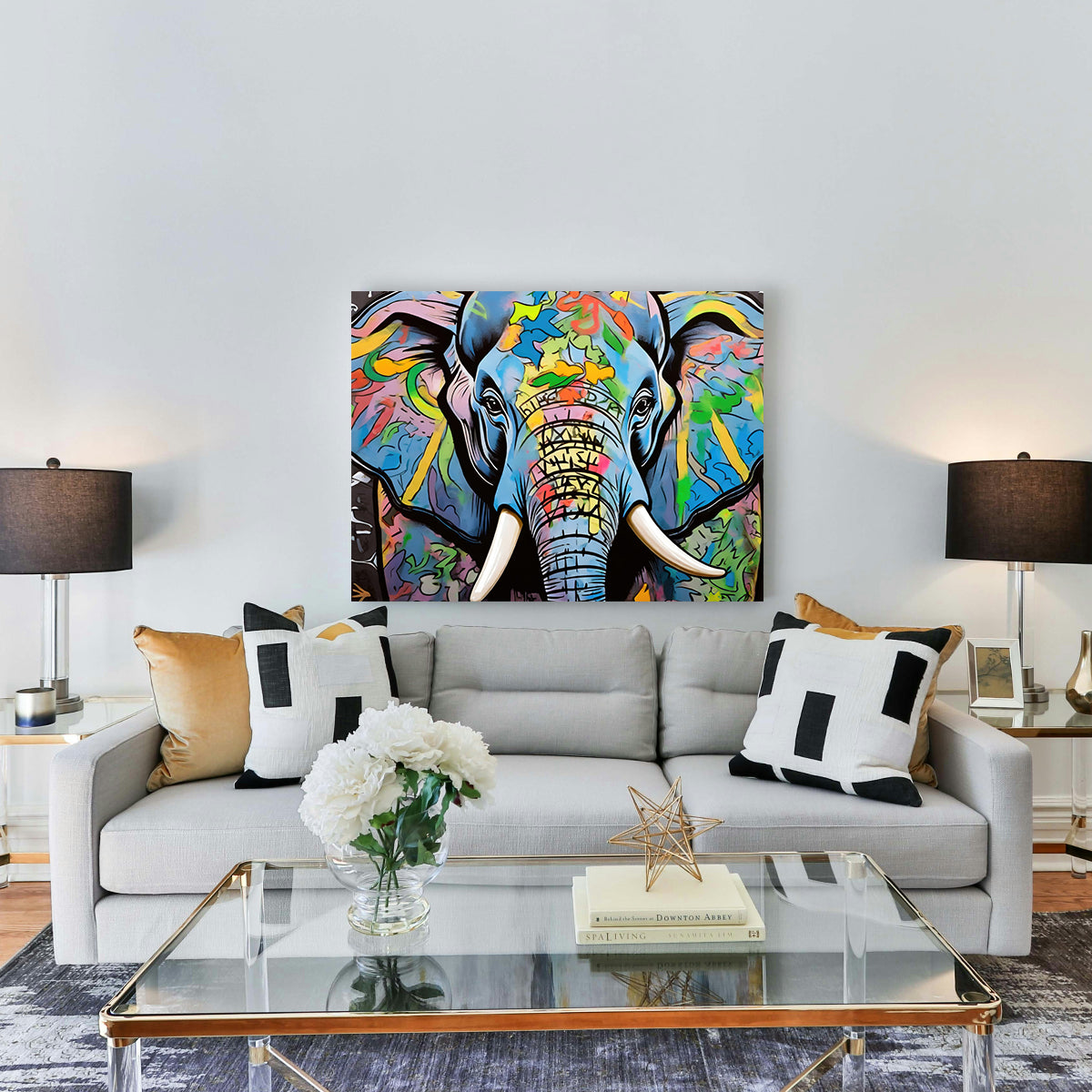 Elephant in Color Wall Art