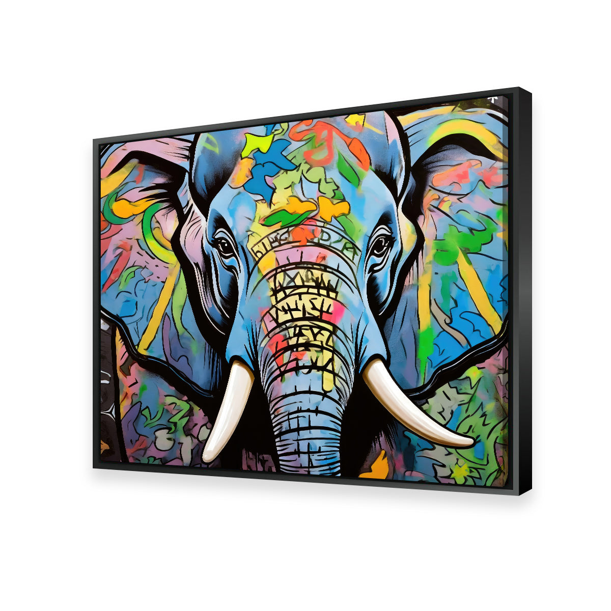 Elephant in Color Wall Art