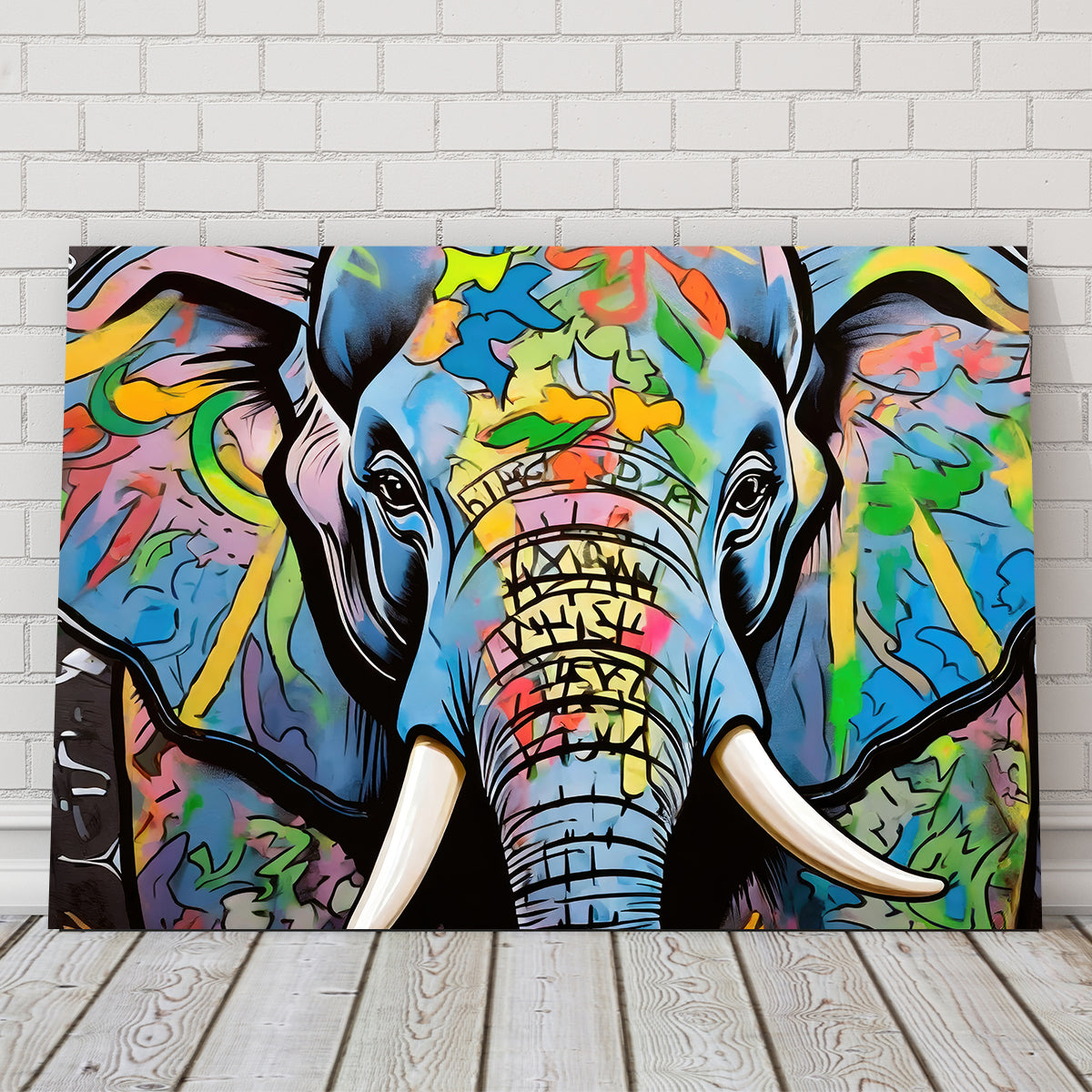 Elephant in Color Wall Art