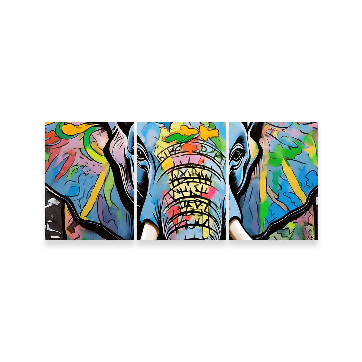 Elephant in Color Wall Art