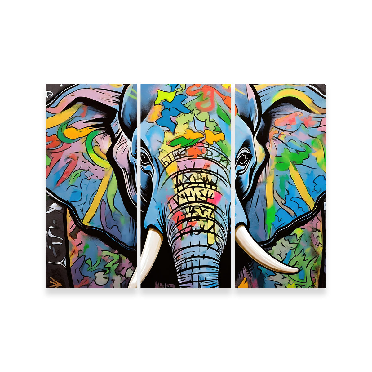 Elephant in Color Wall Art