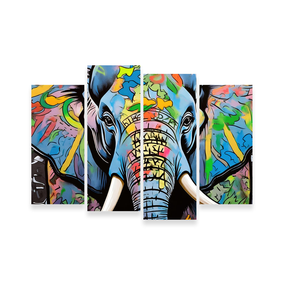 Elephant in Color Wall Art