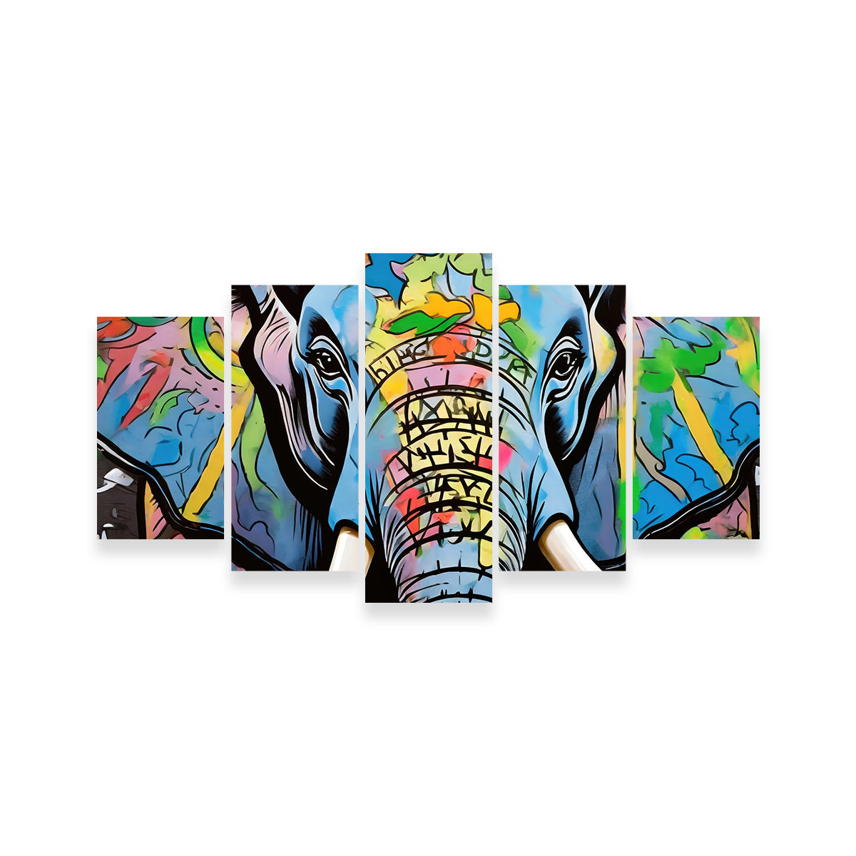 Elephant in Color Wall Art