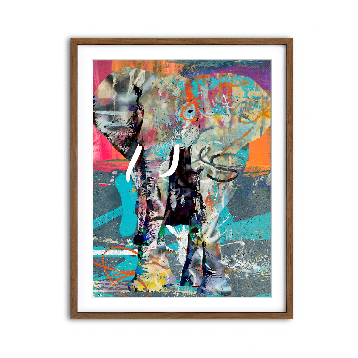 Framed Print 3x4 Walnut