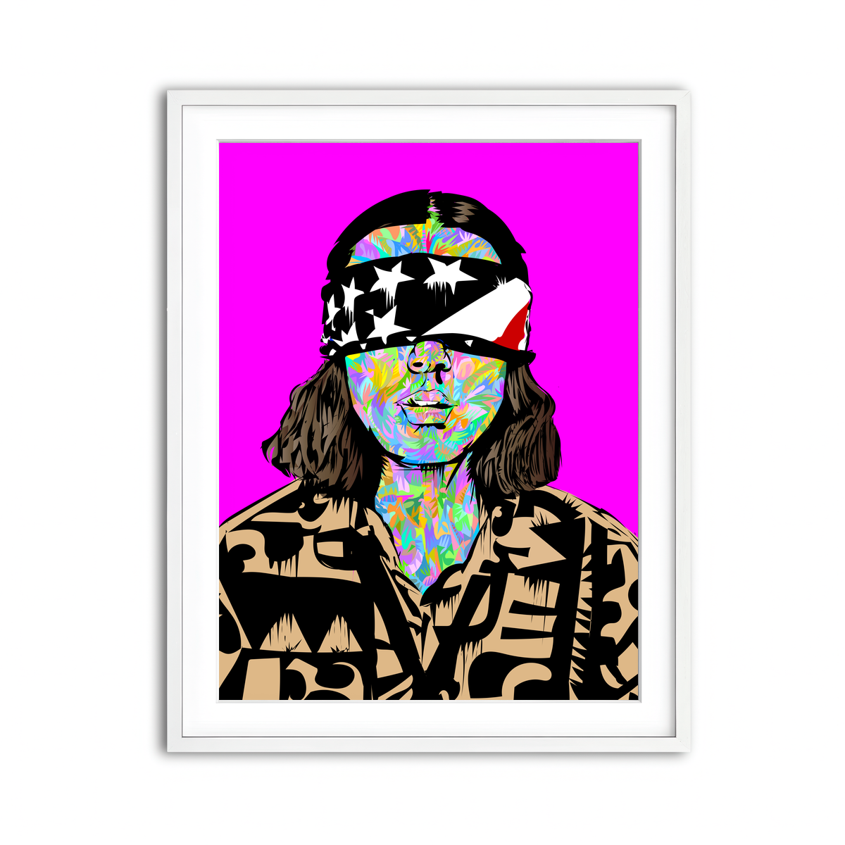 Framed Print 3x4 White