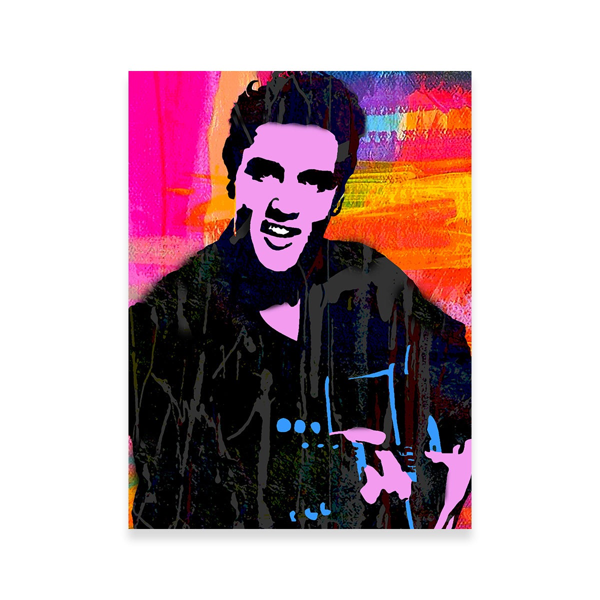 Elvis Purple Wall Art