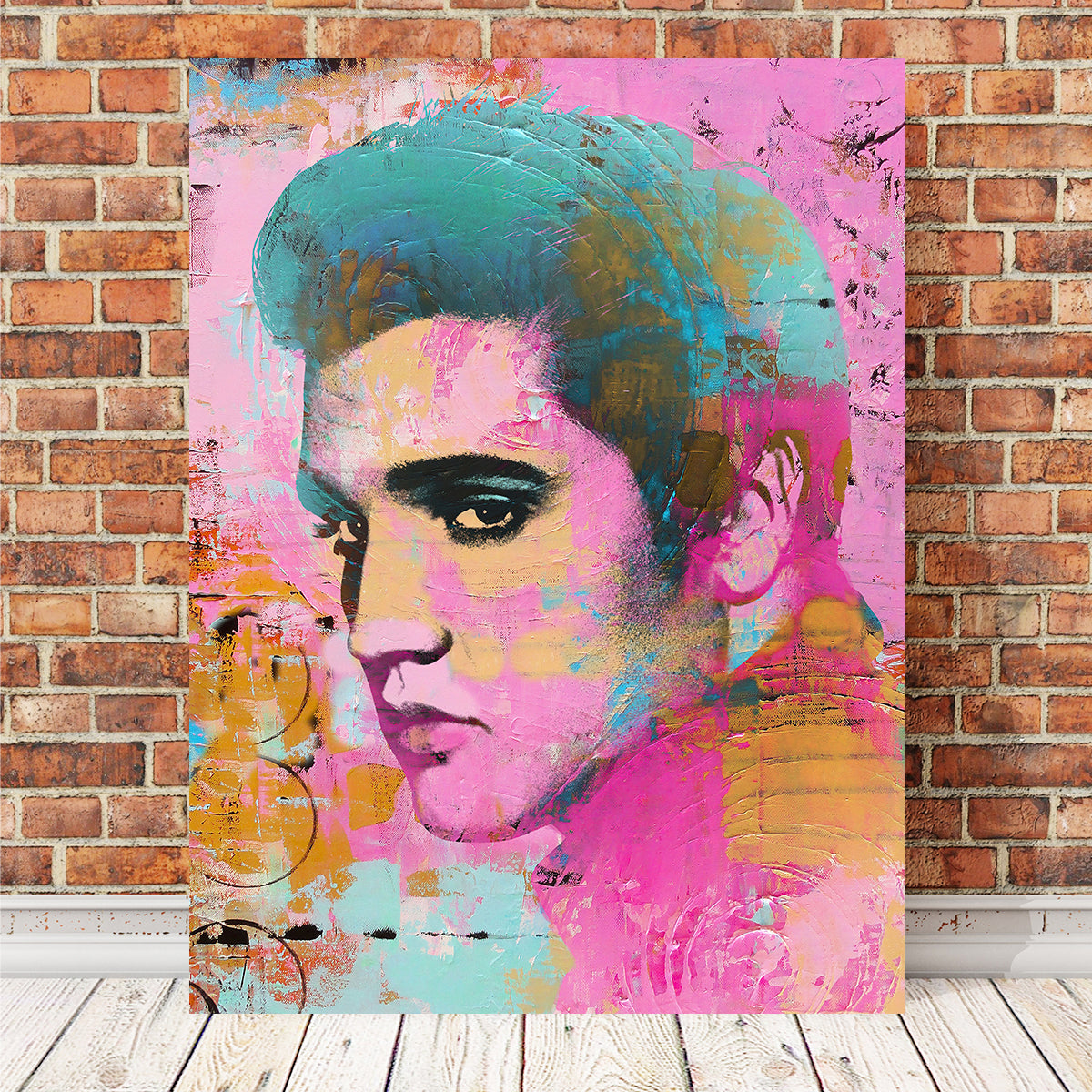 Elvis Pink Wall Art