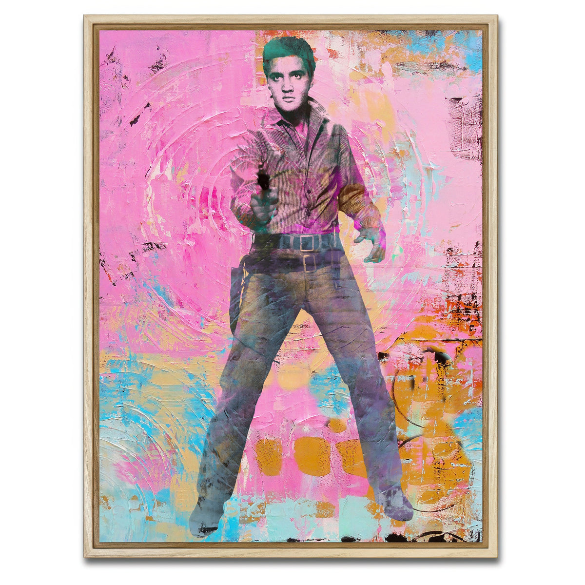 AUTO-MOCKUP WHITE | elvis circles | 1 Piece | Natural Framed Canvas | group=3x4