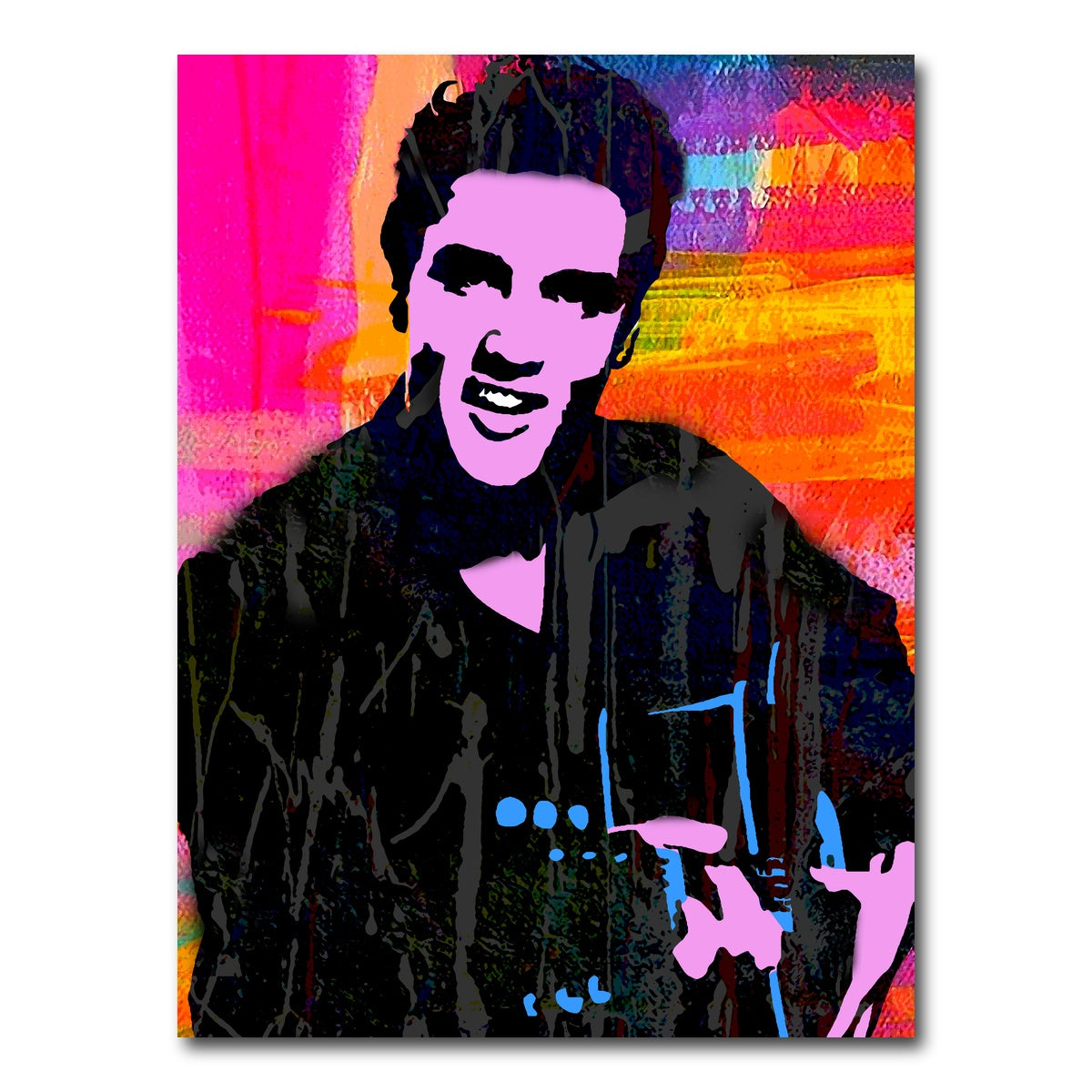 AUTO-MOCKUP WHITE | elvis purple | 1 Piece | Gallery Wrap Canvas | group=3x4