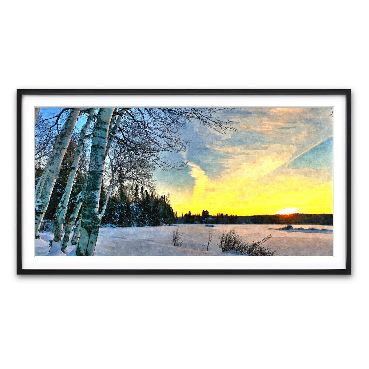 Framed Print 2x1 Black