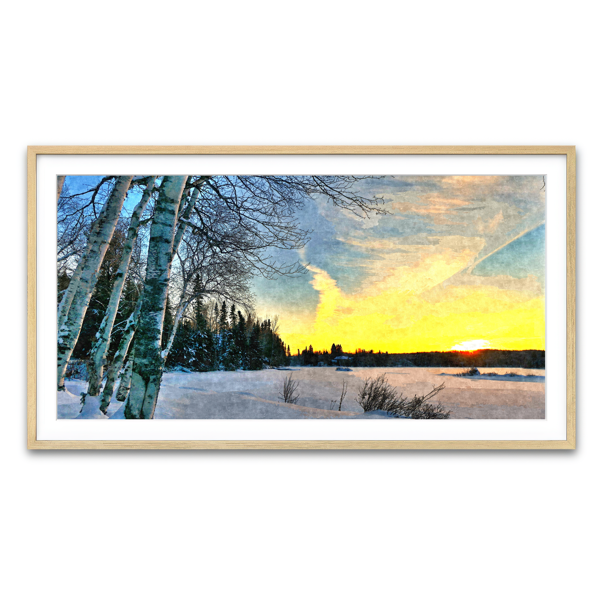Framed Print 2x1 Natural