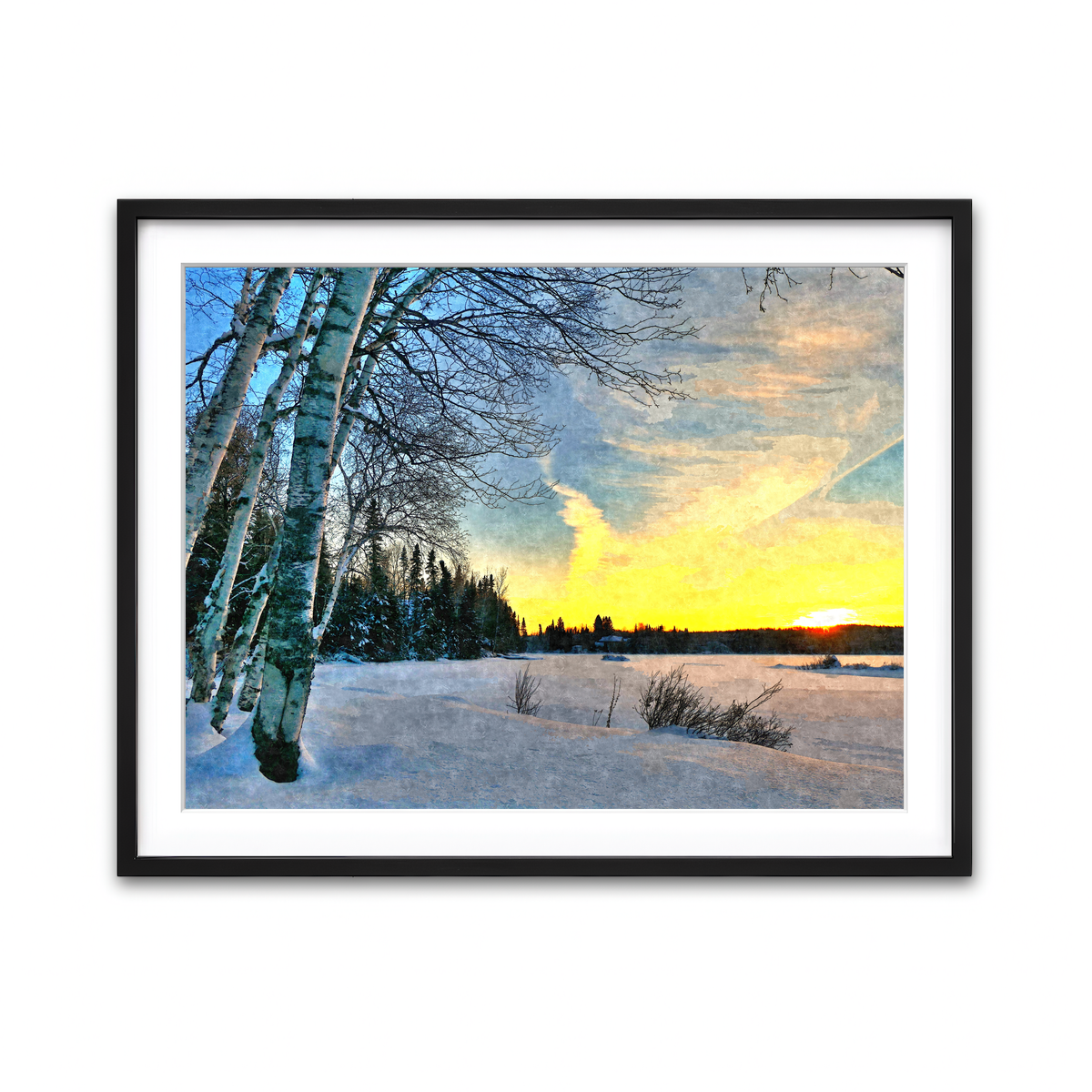Framed Print 4x3 Black