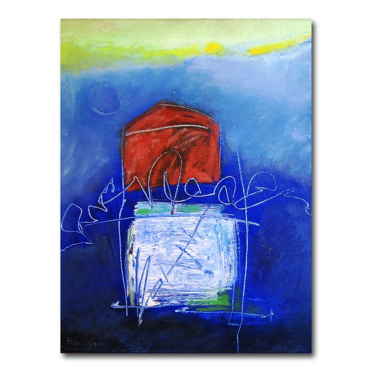 AUTO-MOCKUP WHITE | evening blues II | 1 Piece | Gallery Wrap Canvas | group=3x4