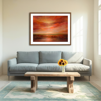 AUTO-MOCKUP ROOM | Evening Glow Wall Art