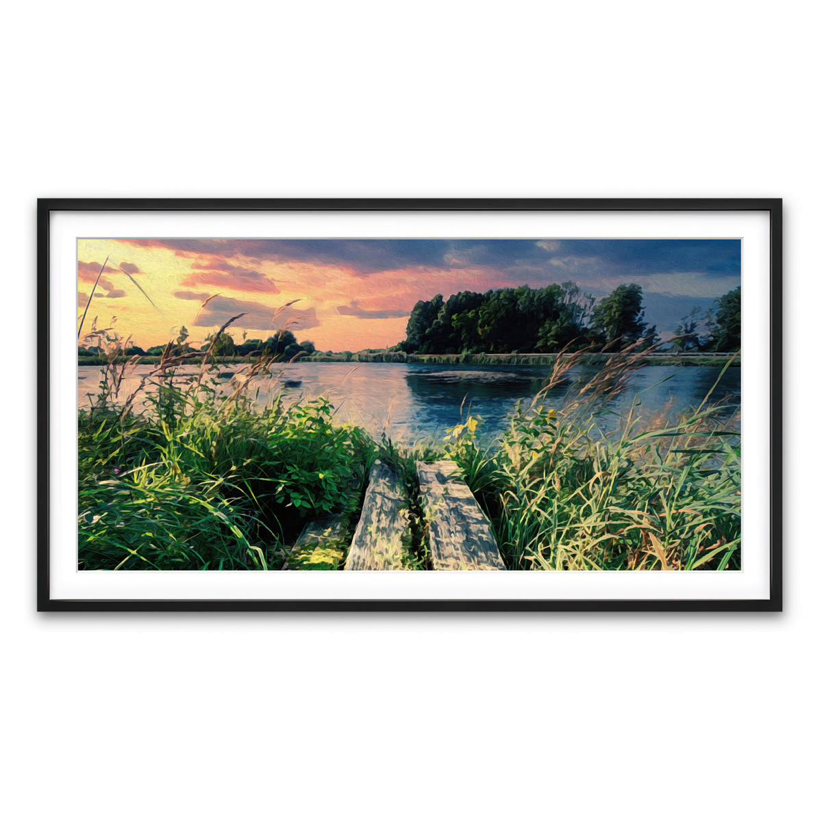Framed Print 2x1 Black