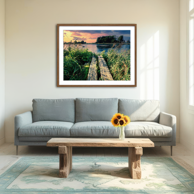 AUTO-MOCKUP ROOM | Evening Swim Wall Art