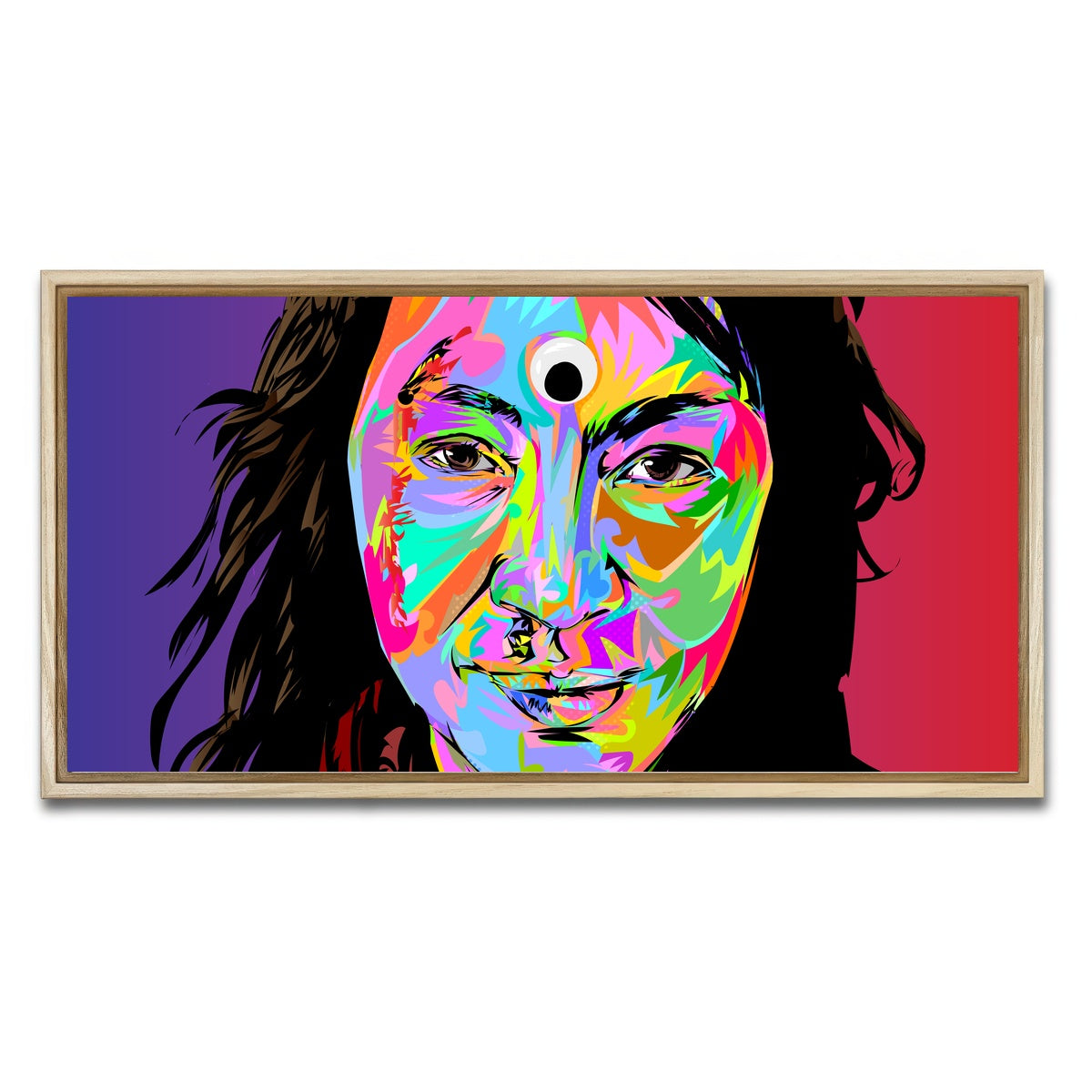 AUTO-MOCKUP WHITE | everything all at once | 1 Piece | Natural Framed Canvas | group=2x1