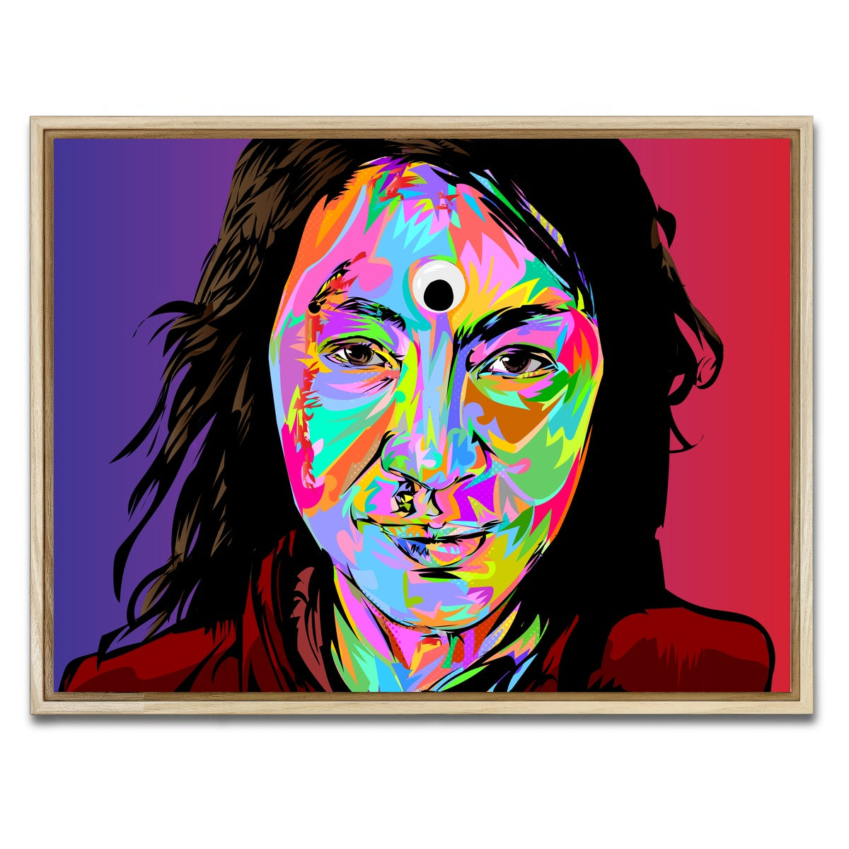 AUTO-MOCKUP WHITE | everything all at once | 1 Piece | Natural Framed Canvas | group=4x3