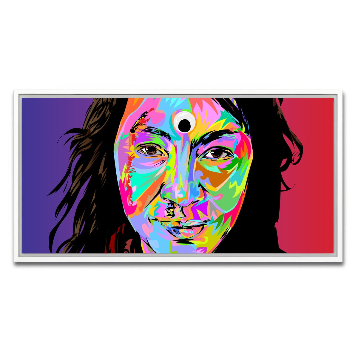 AUTO-MOCKUP WHITE | everything all at once | 1 Piece | White Framed Canvas | group=2x1