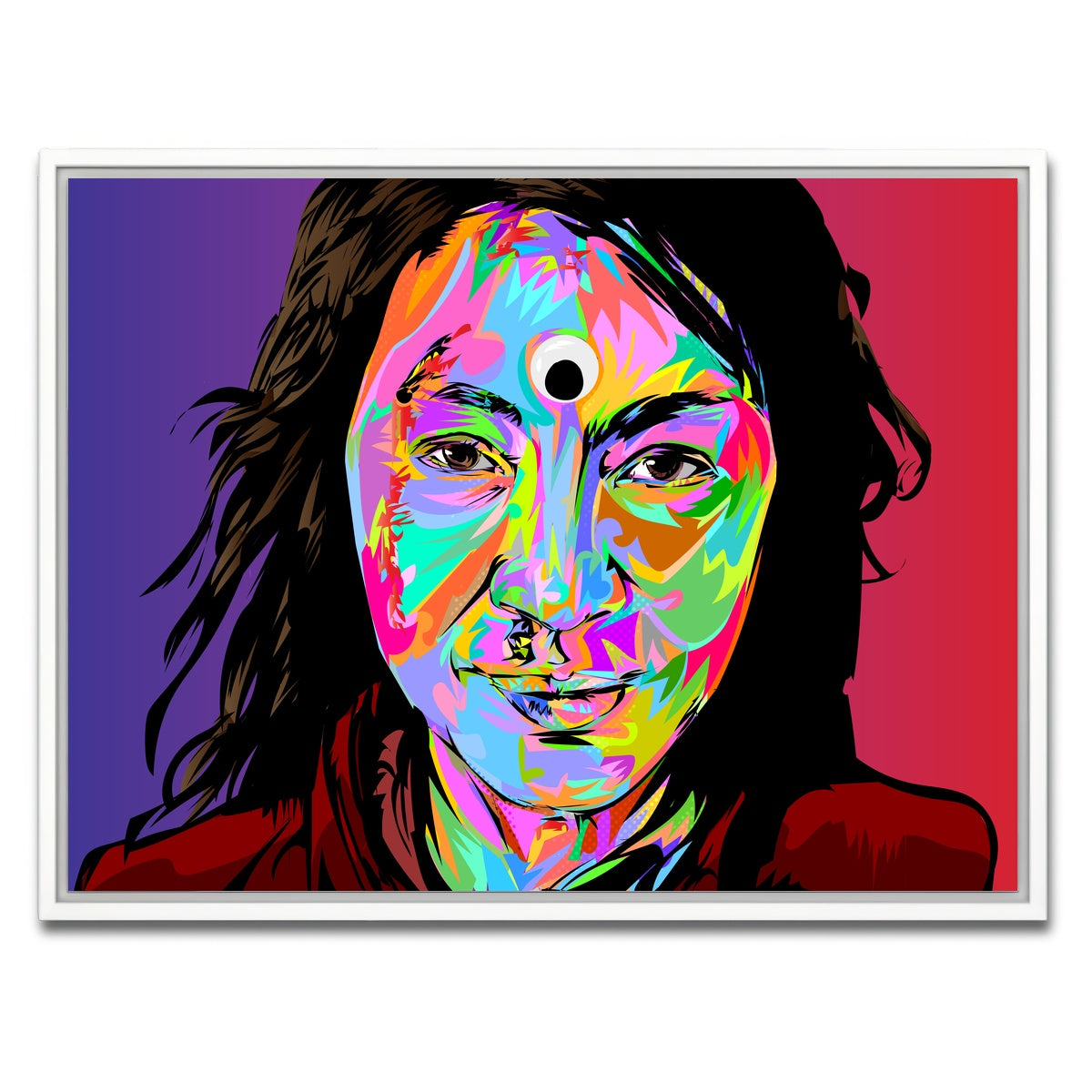 AUTO-MOCKUP WHITE | everything all at once | 1 Piece | White Framed Canvas | group=4x3