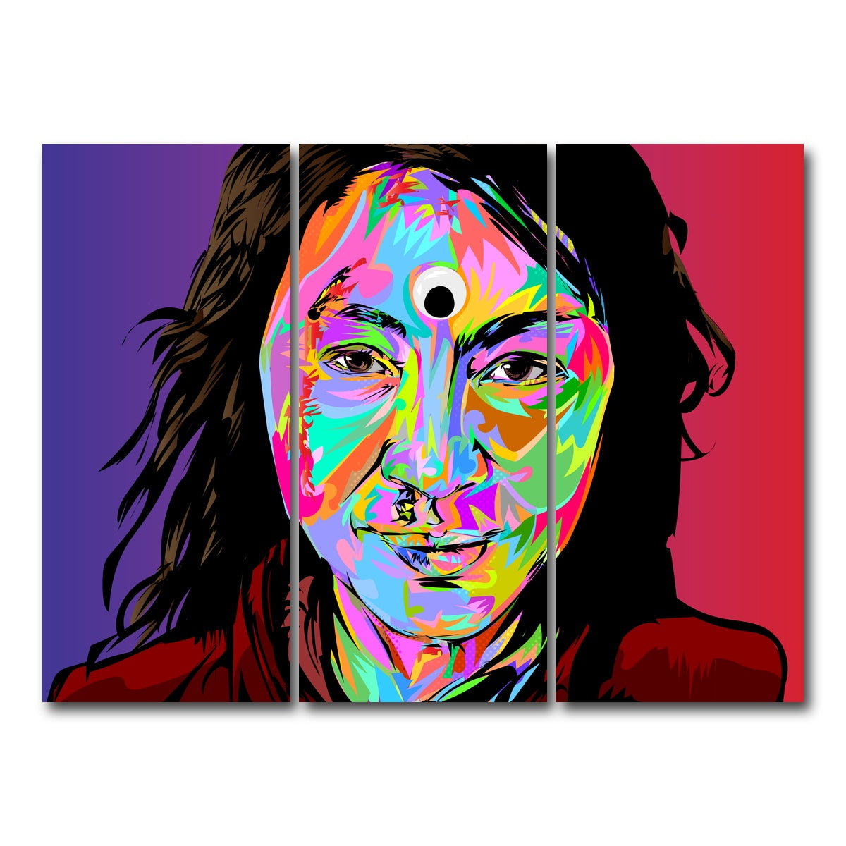 AUTO-MOCKUP WHITE | everything all at once | 3 Piece | Gallery Wrap Canvas | group=8x18