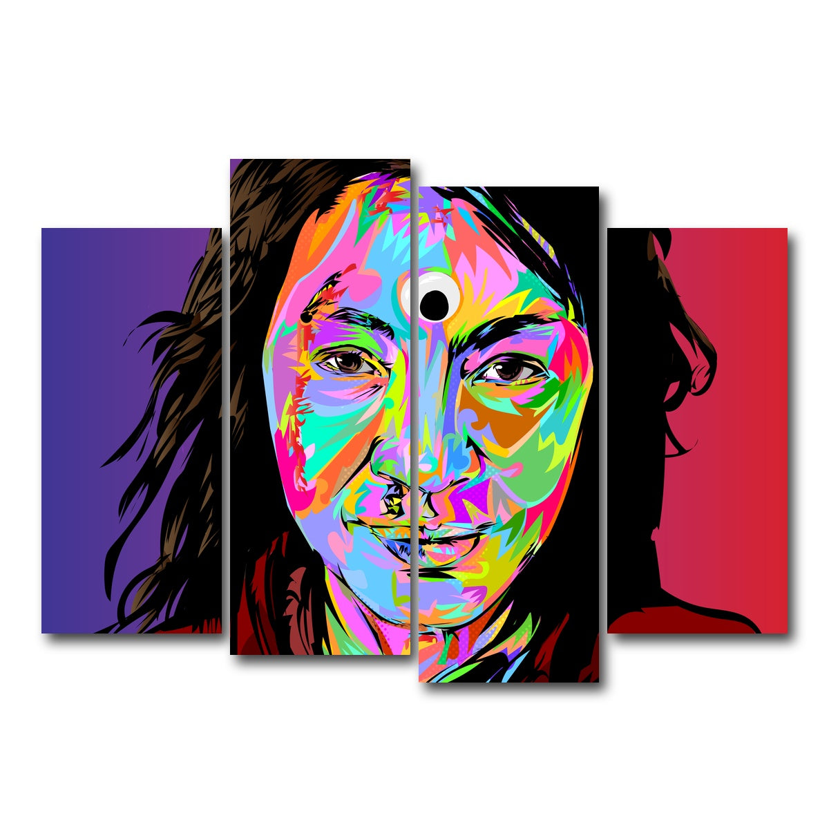 AUTO-MOCKUP WHITE | everything all at once | 4 Piece | Gallery Wrap Canvas | group=4_normal