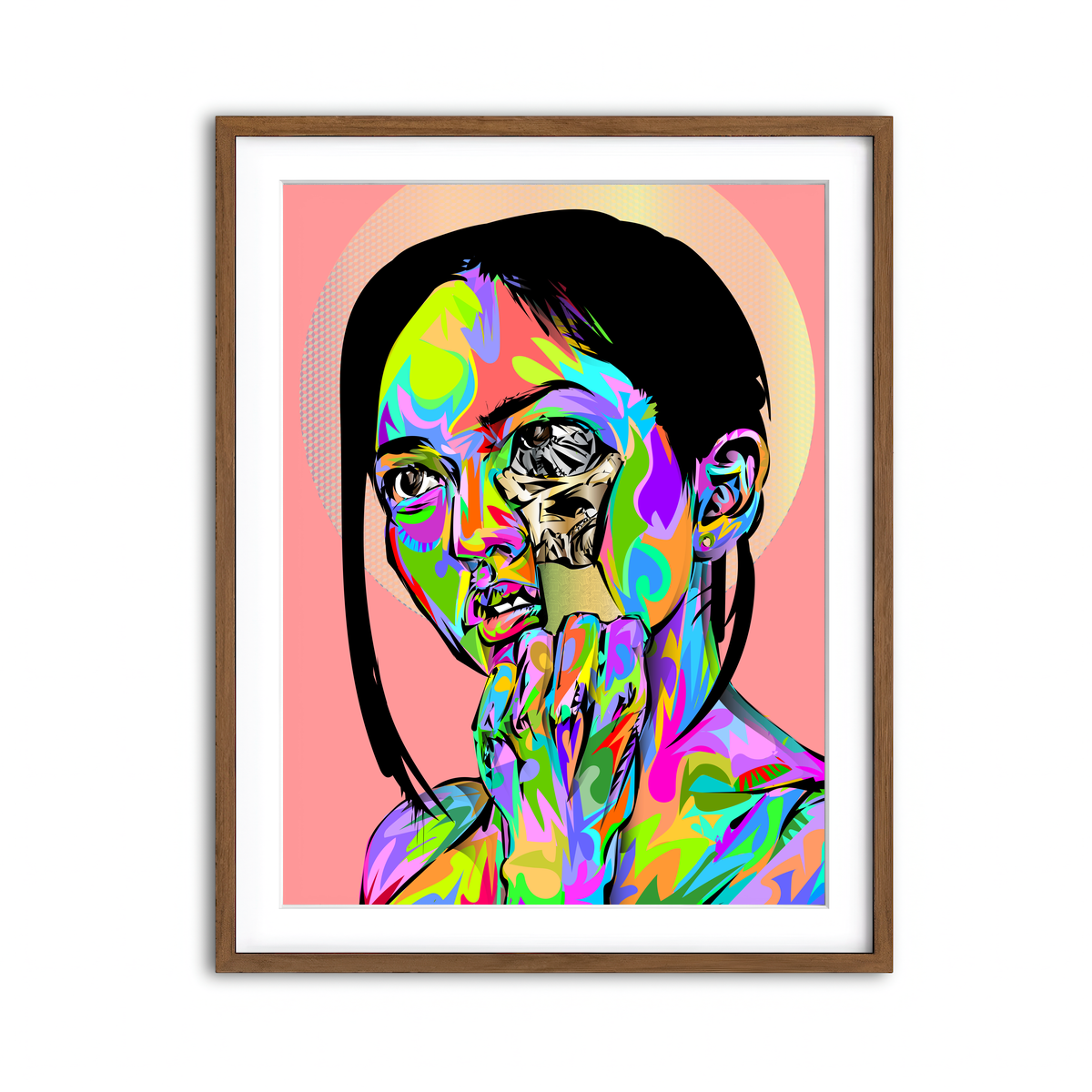 Framed Print 3x4 Walnut