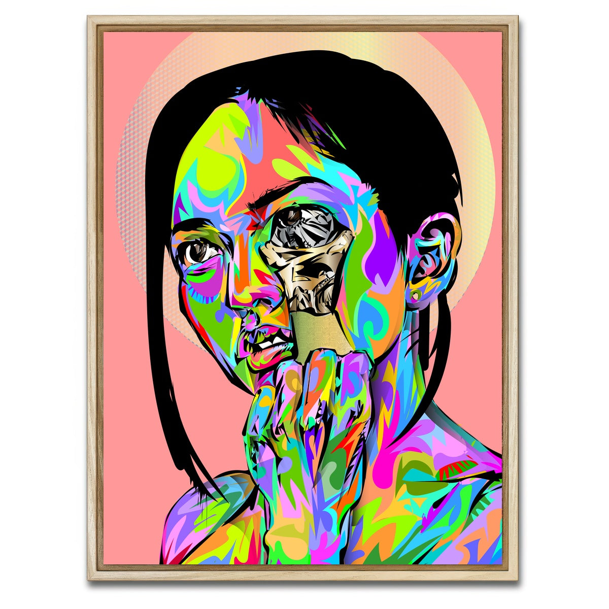 AUTO-MOCKUP WHITE | ex machina | 1 Piece | Natural Framed Canvas | group=3x4