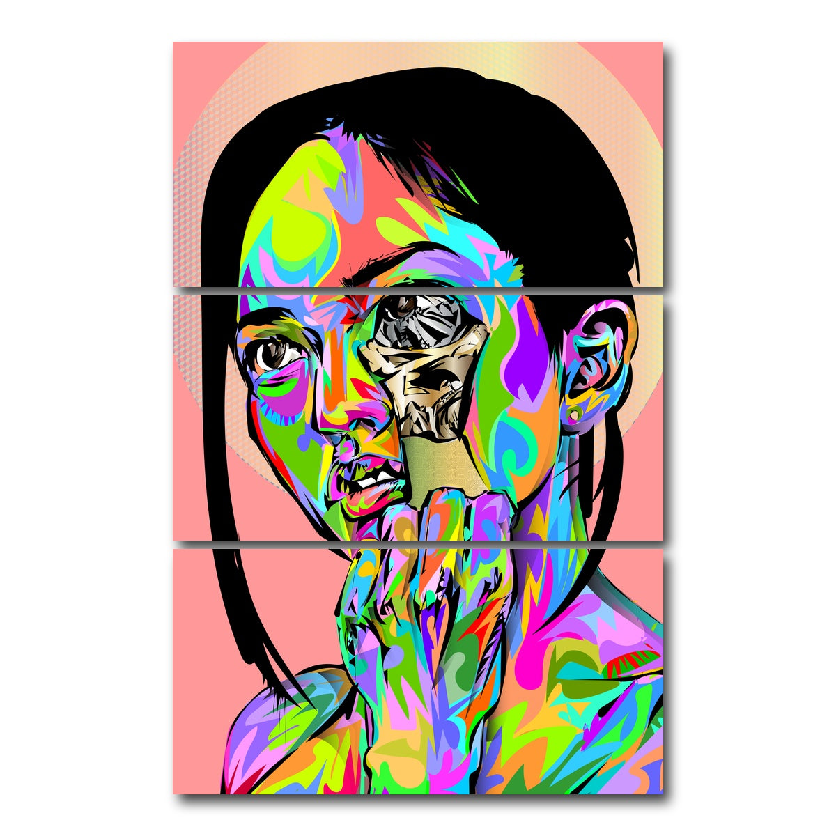 AUTO-MOCKUP WHITE | ex machina | 3 Piece | Gallery Wrap Canvas | group=12x24_stacked