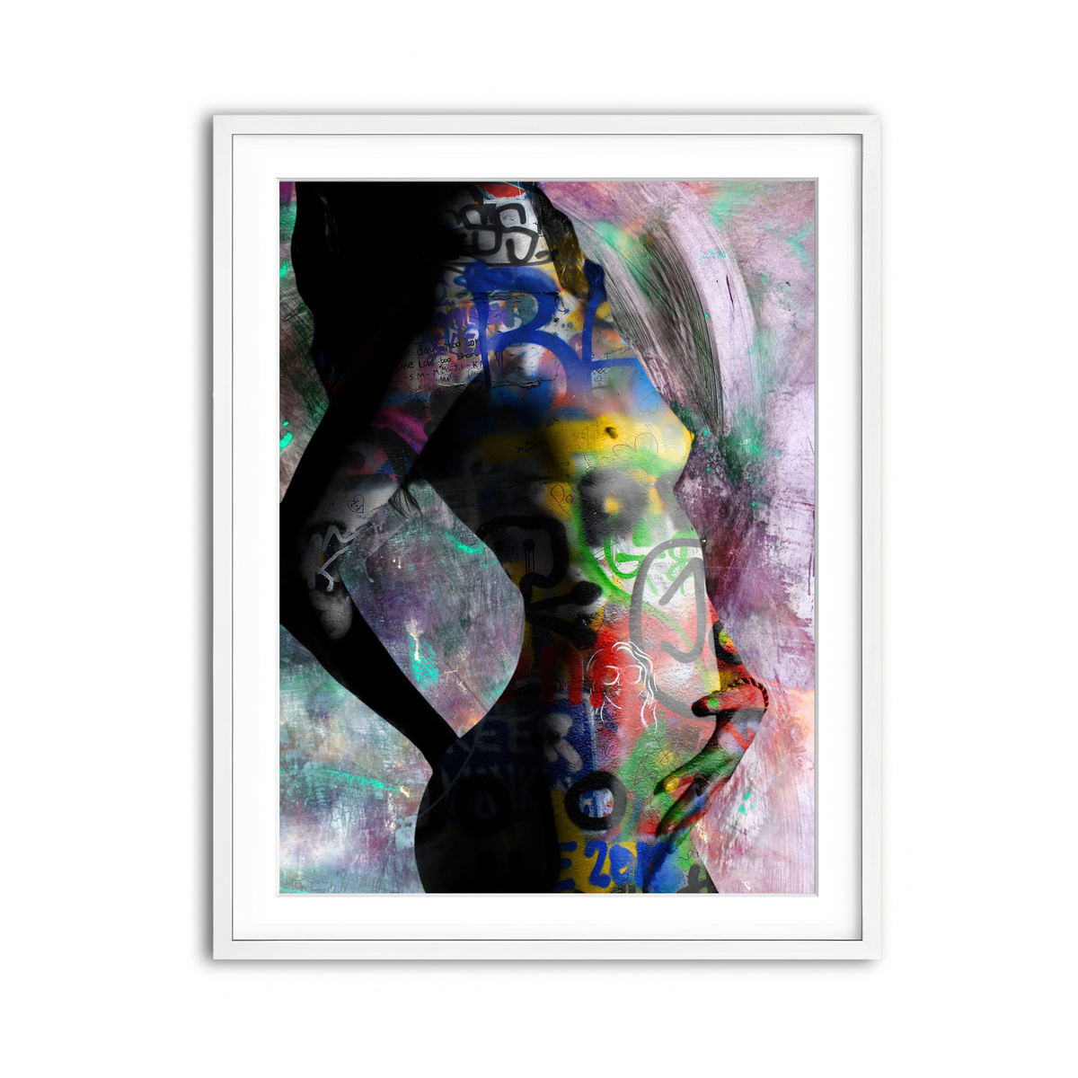 Framed Print 3x4 White