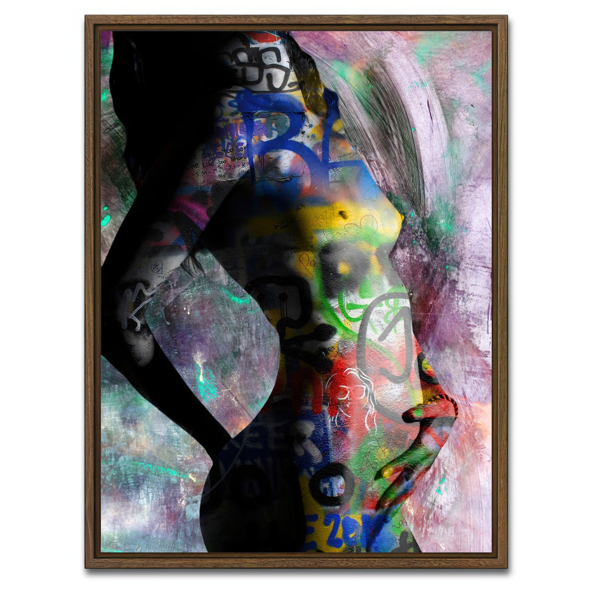 AUTO-MOCKUP WHITE | exotic | 1 Piece | Walnut Framed Canvas | group=3x4