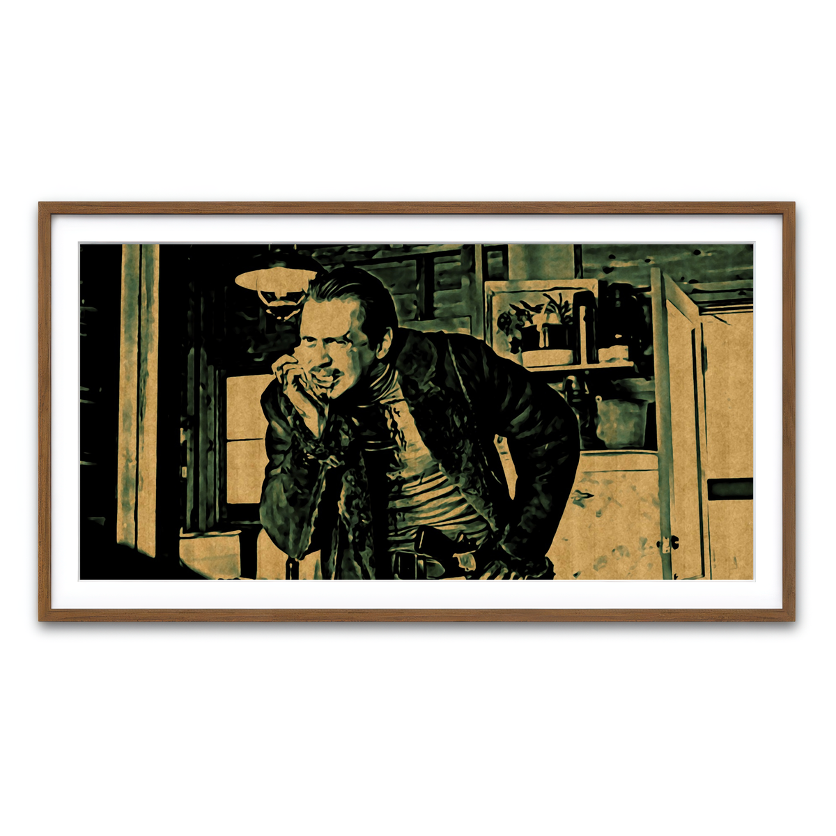 Framed Print 2x1 Walnut