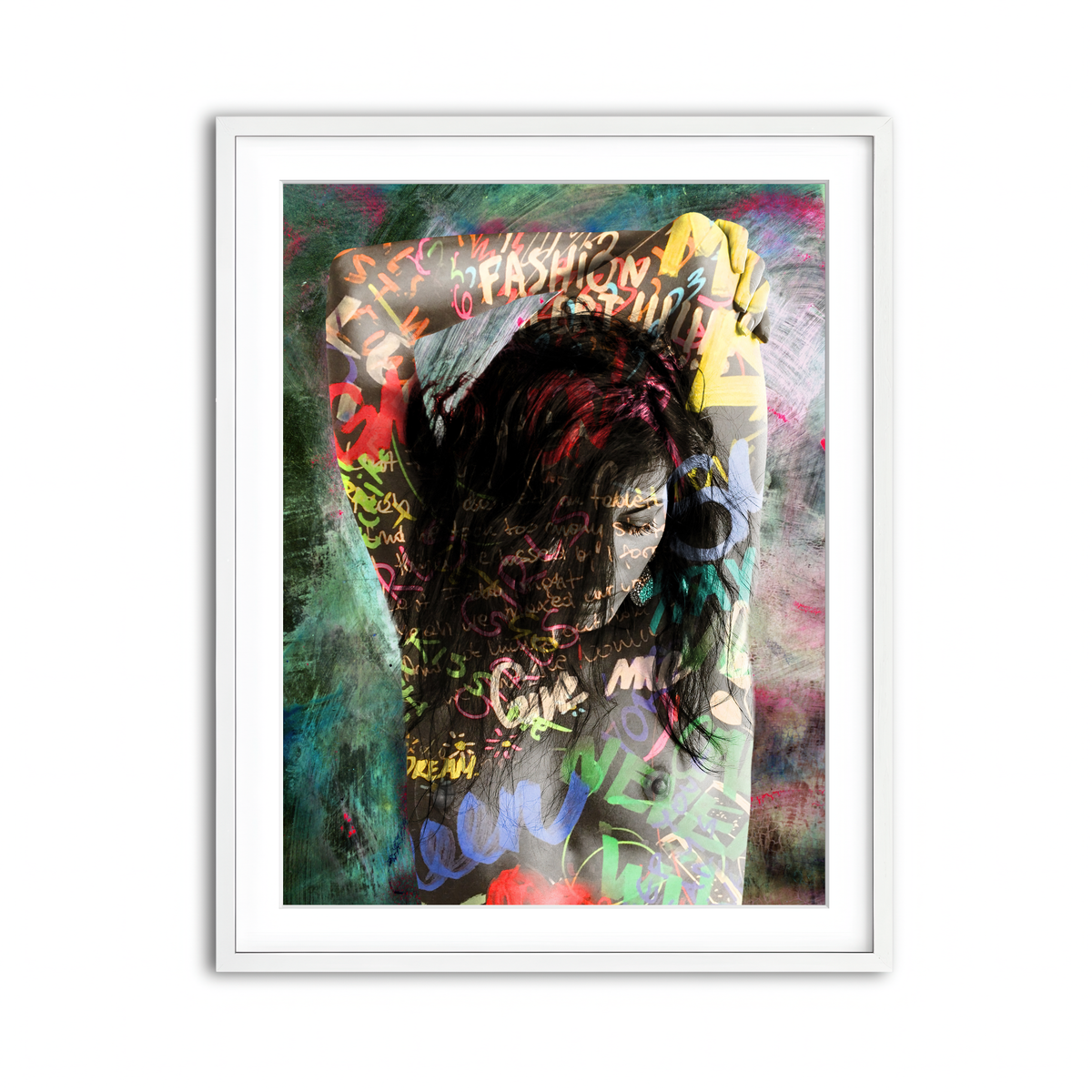 Framed Print 3x4 White
