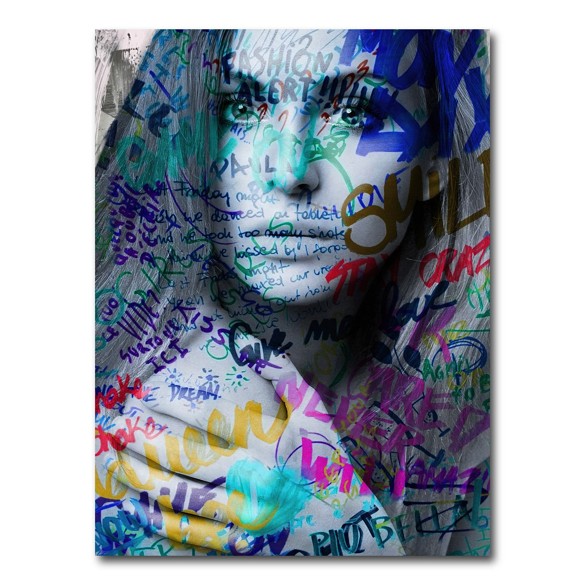 AUTO-MOCKUP WHITE | fashion alert | 1 Piece | Gallery Wrap Canvas | group=3x4