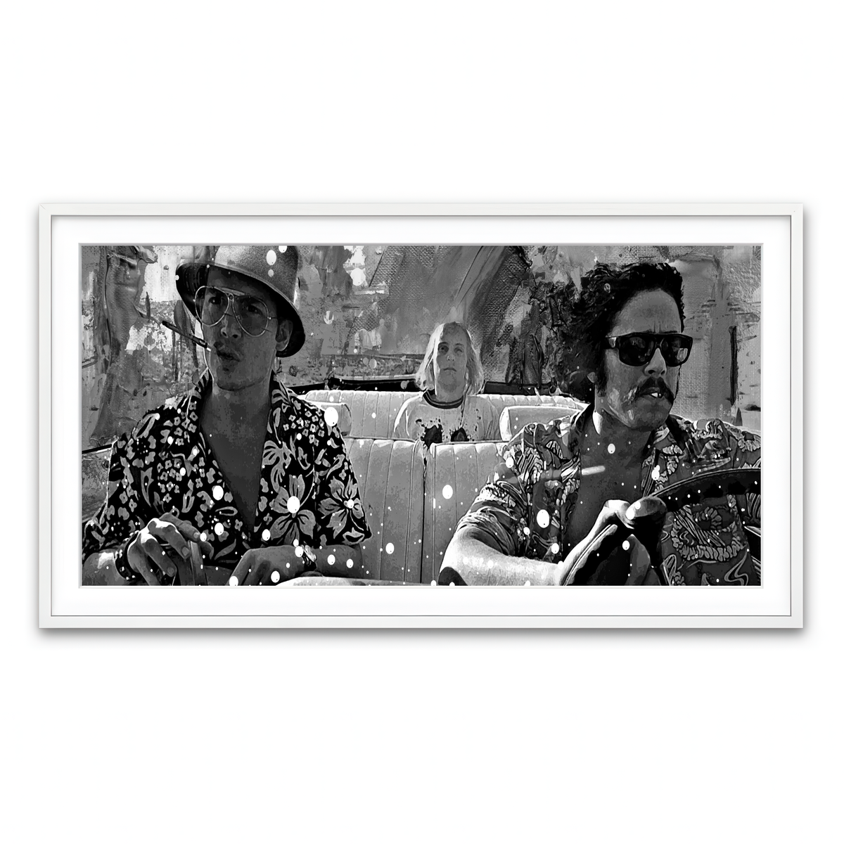 Framed Print 2x1 White