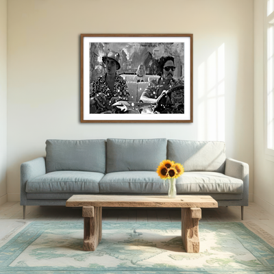 AUTO-MOCKUP ROOM | Fear and Loathing Grayscale Wall Art