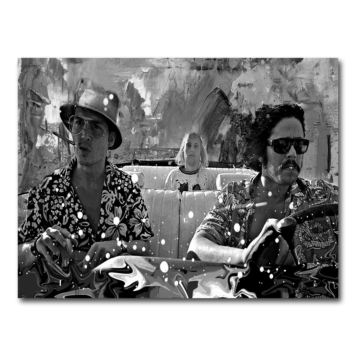 AUTO-MOCKUP WHITE | fear and loathing grayscale | 1 Piece | Gallery Wrapped | group=4x3