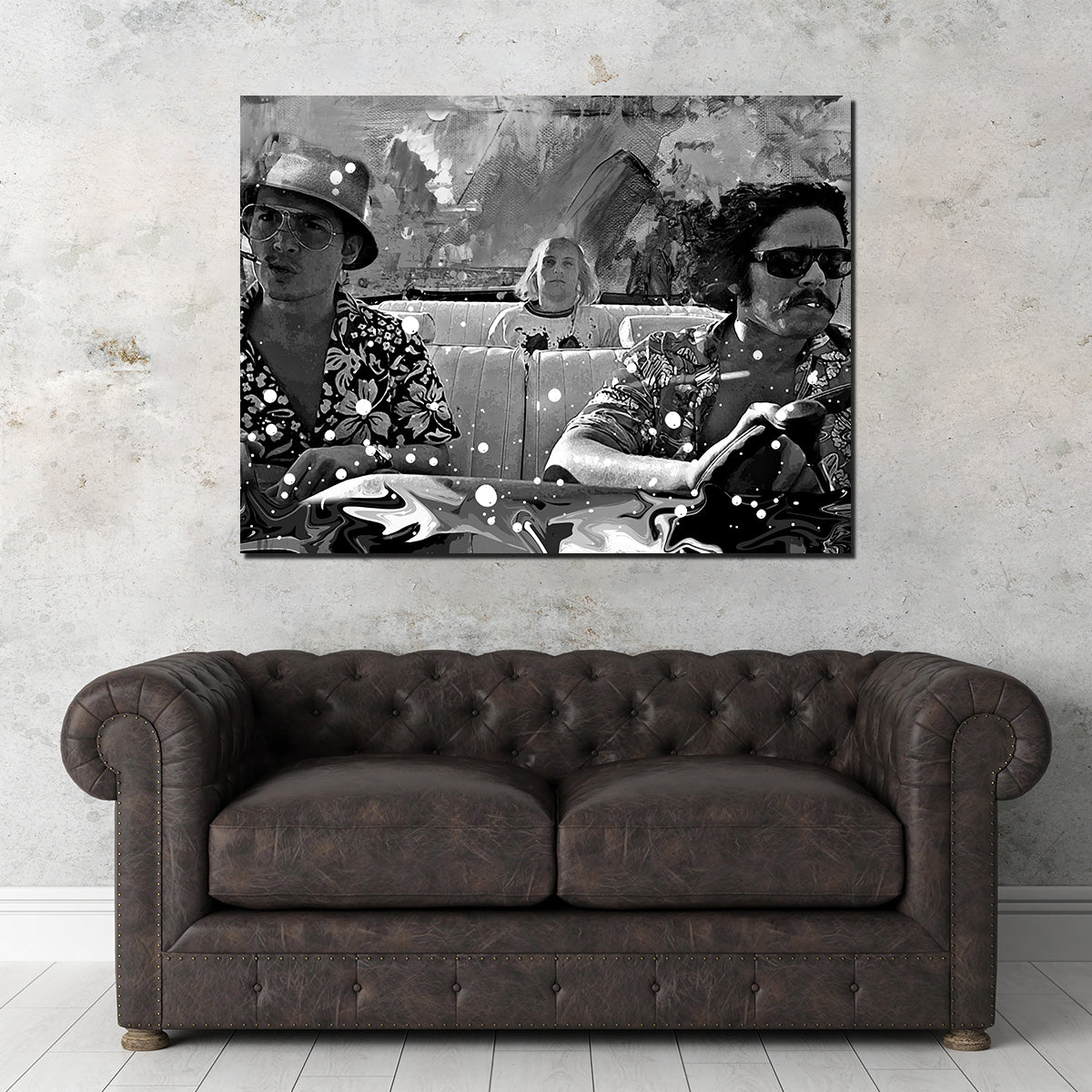 Fear and Loathing Grayscale Wall Art