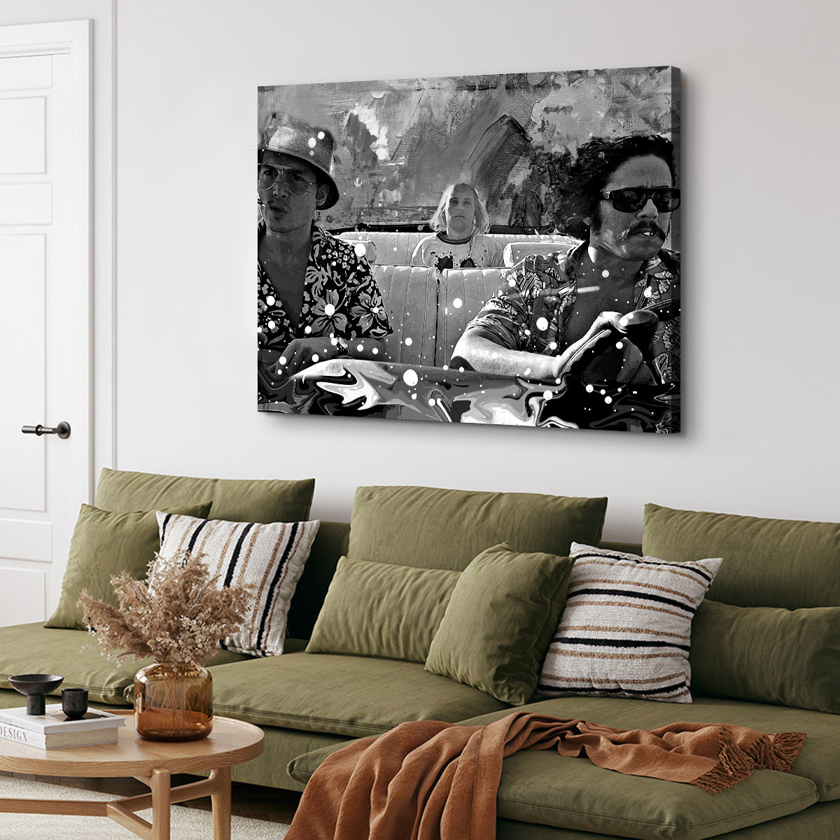 Fear and Loathing Grayscale Wall Art