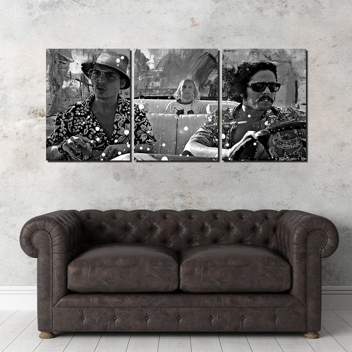 Fear and Loathing Grayscale Wall Art