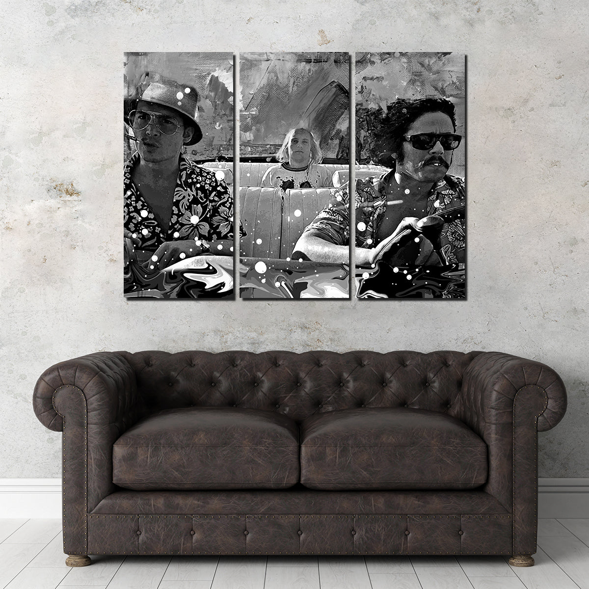 Fear and Loathing Grayscale Wall Art