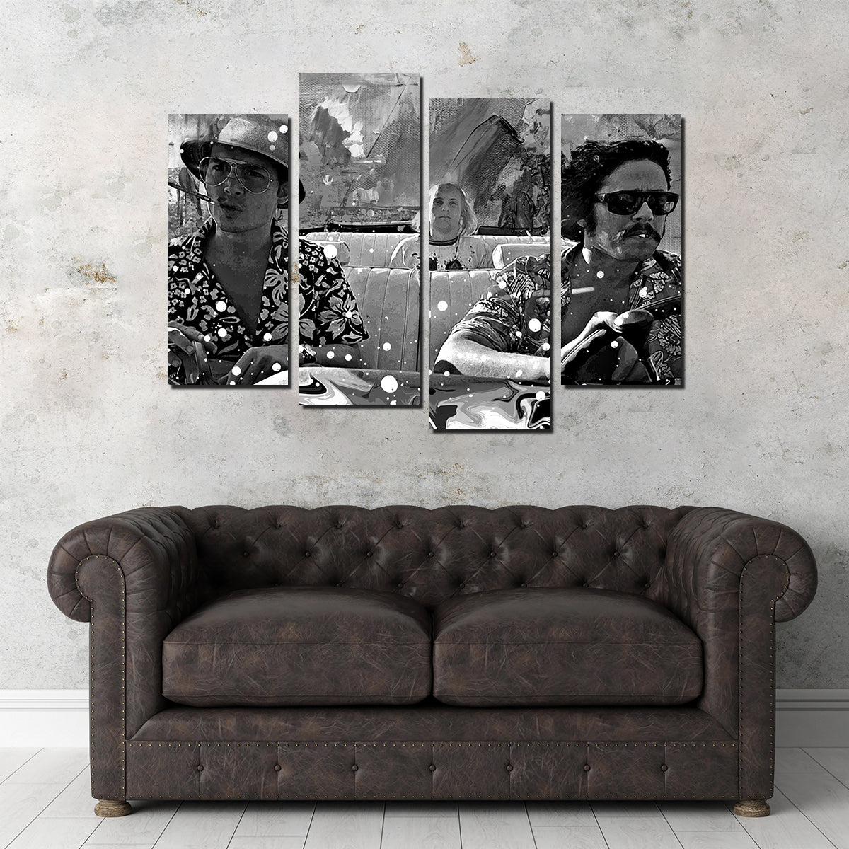 Fear and Loathing Grayscale Wall Art