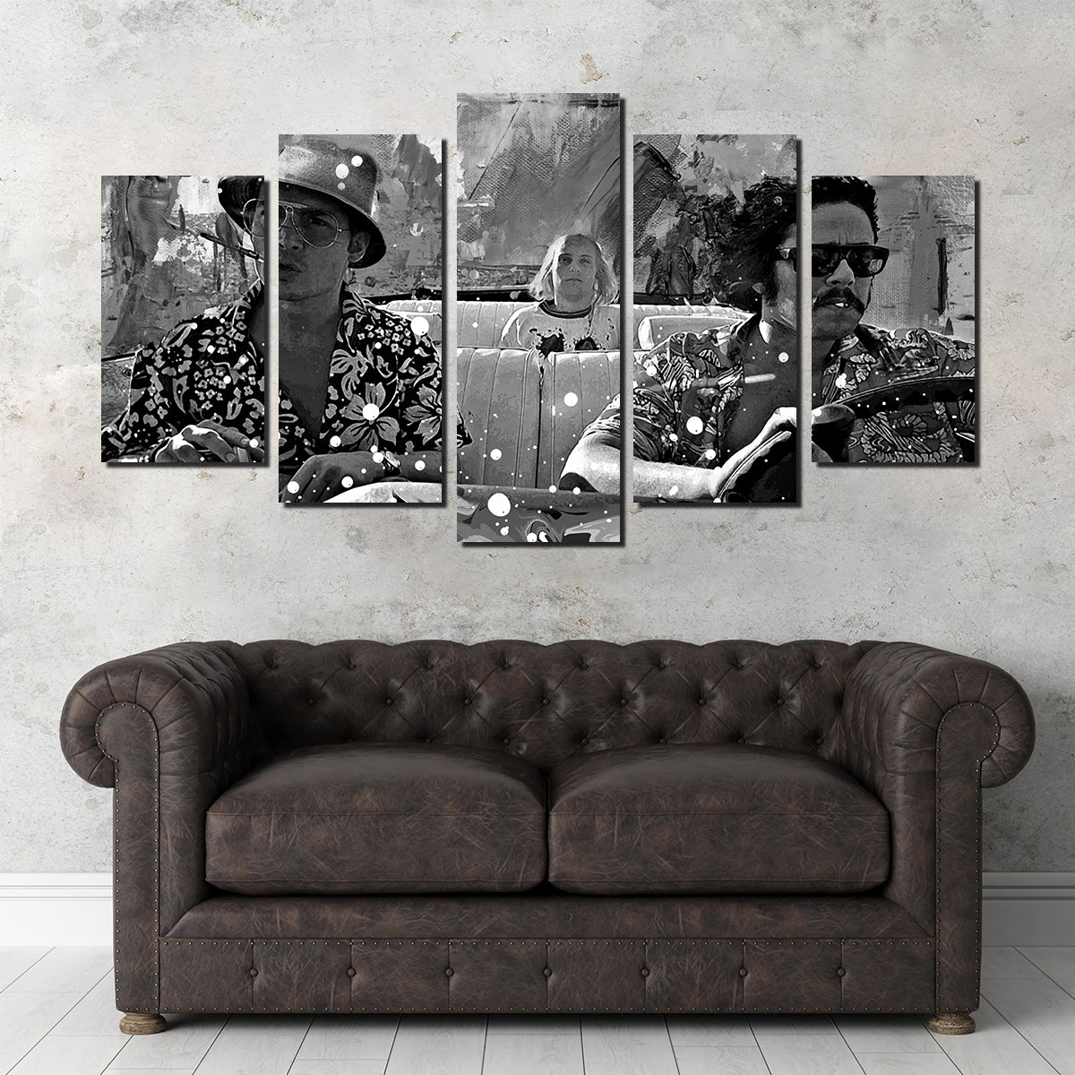 Fear and Loathing Grayscale Wall Art