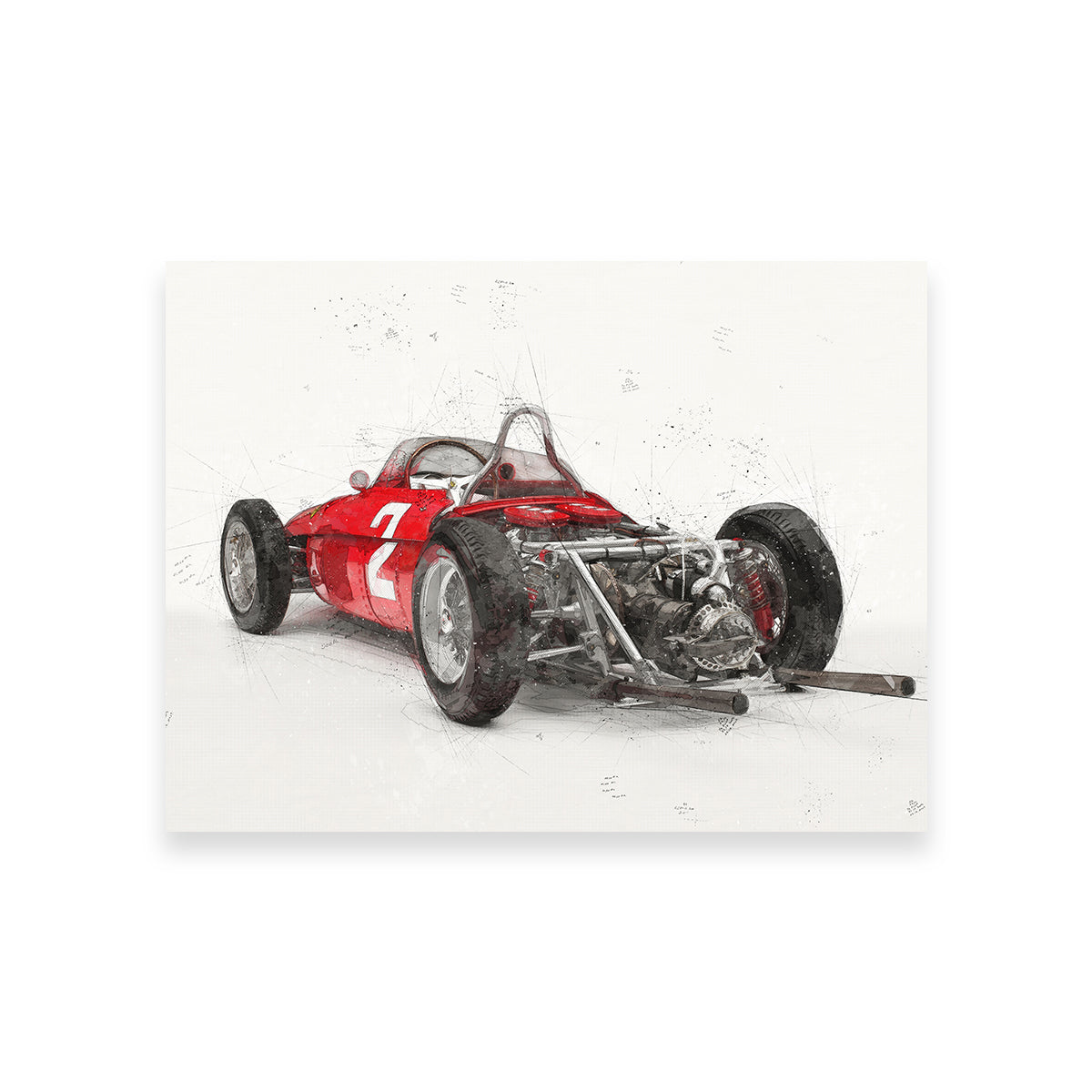 Ferrari 156 Rear Wall Art