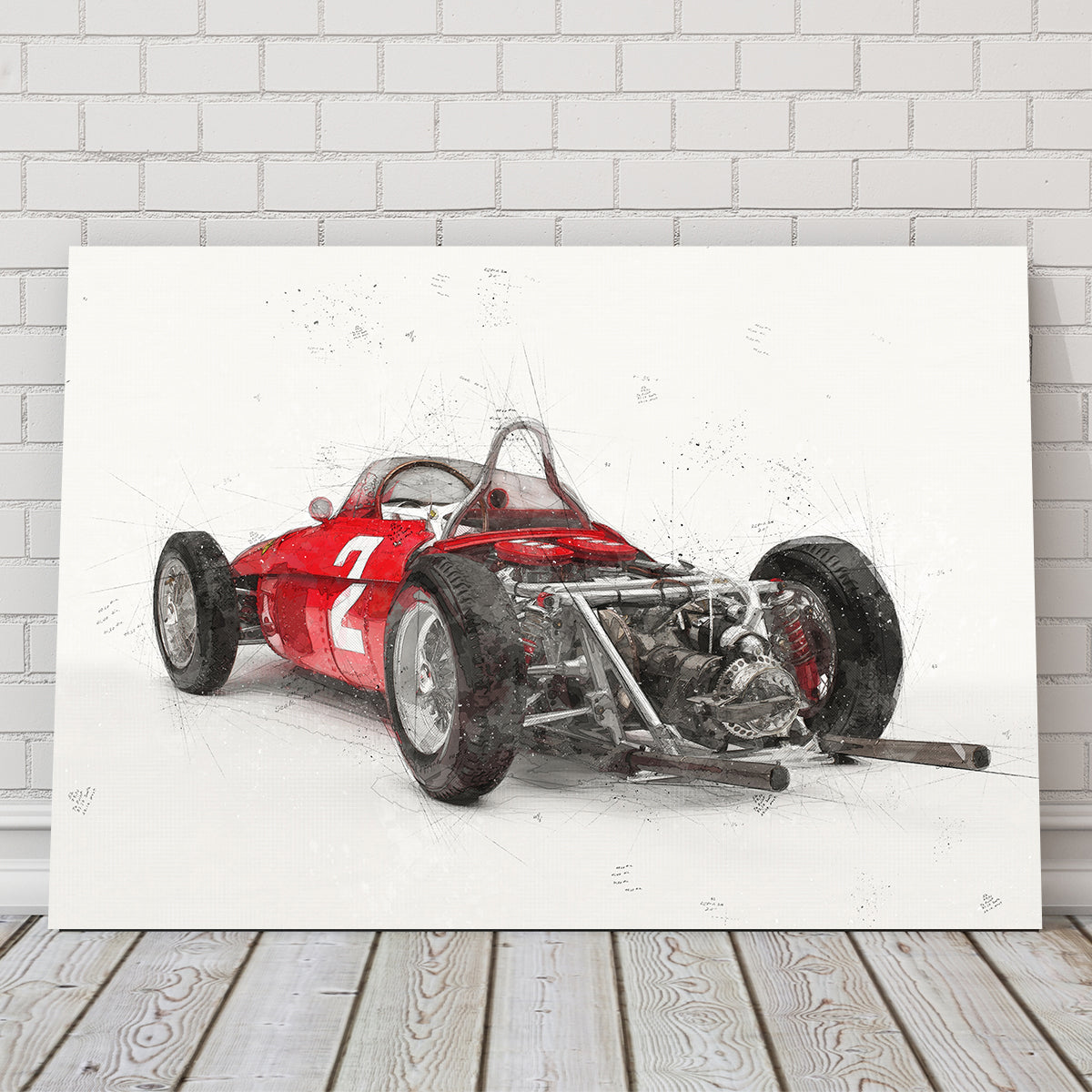 Ferrari 156 Rear Wall Art